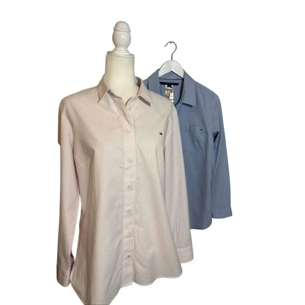(2) Tommy Hilfiger Adaptive Clothing Oxford shirts - L